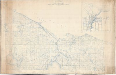 Farm-Forest Map North Part of Cheboygan County, Michigan (1932)