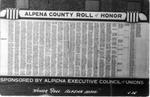 341 Alpena County Roll of Honor
