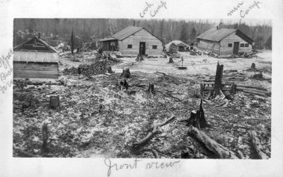 058 Lumber camp view in winter