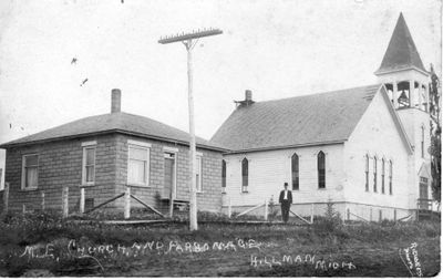 162 Methodist Church and Parsonage, Hillman, Mich.