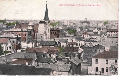 209 Bird’s-eye view of part of Alpena, Mich.