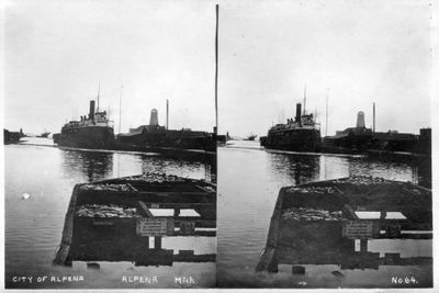 582 Steamer CITY OF ALPENA in Thunder Bay River