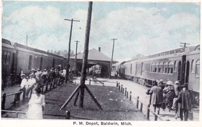 631 P. M. (Pere Marquette) Depot, Baldwin, Mich.