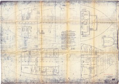 Cabins Plan for STR. ROBERT B. WALLACE