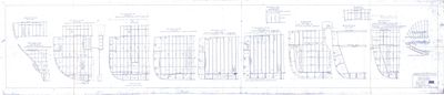 Bulkheads Plan for STR. WILLIAM H. WOLF