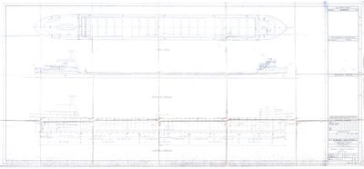 Inboard & Outboard Profiles and Deck Plan for Bulk Carrier