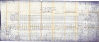 Plan and Inboard Profile of Ship No. 103