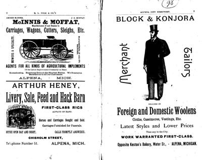 Alpena City Directory 1887