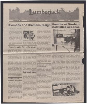 The Lumberjack Vol.1, No.12