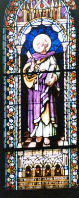 St. Paul's Basilica, Stained Glass Window, North Transept