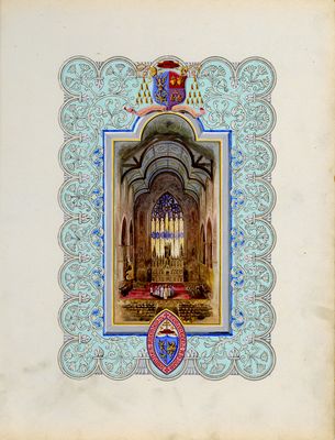 Illuminated Address to Bishop Walsh from the Clergy, Frontispiece