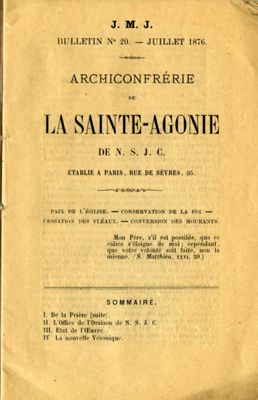 Archiconfrérie de La Sainte-Agonie