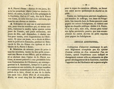 Règlement de la Venerable Confrerie Des Chaines De S. Pierre