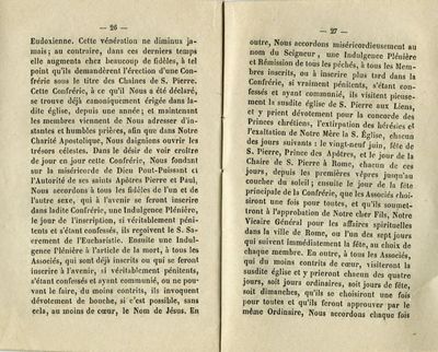 Règlement de la Venerable Confrerie Des Chaines De S. Pierre