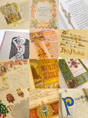 12 illuminated Texts