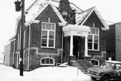 Bracebridge Public Library, exterior, 1970's