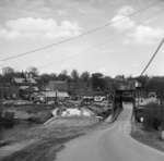 Construction of new bridge on Taylor Rd., Bracebridge 1961 looking west