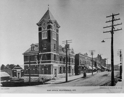 Bracebridge Post Office with Clock Tower