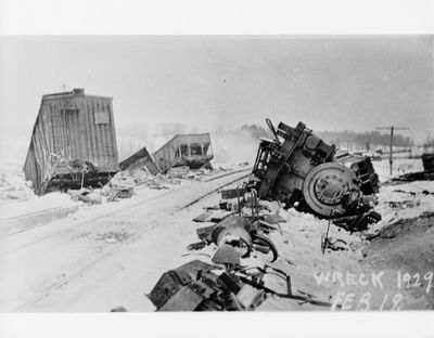 Train wreck at Falkenburg 1929