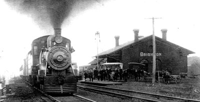 Train passing GT Station Brighton