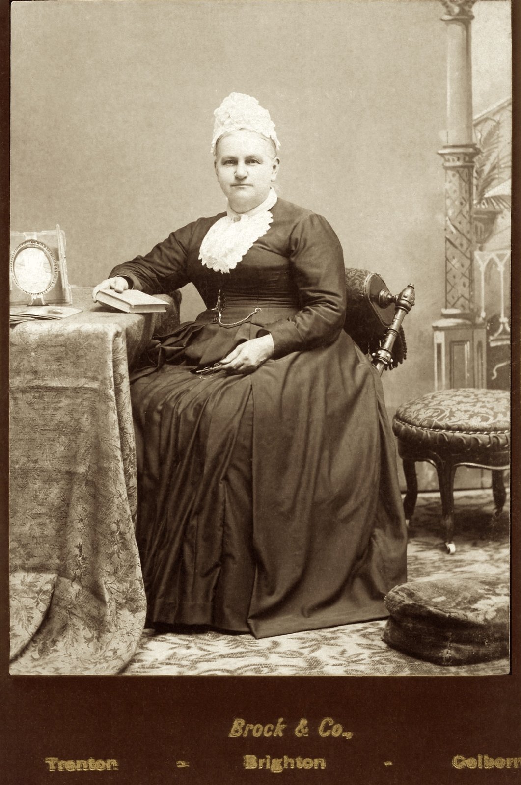 Studio portrait of Ann Chard, Brighton, ca. 1890