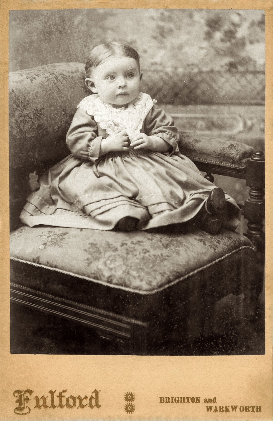 Studio photograph of Beatrice Hinman, Brighton, ca. 1890