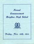 Brighton High School Commencement 1934