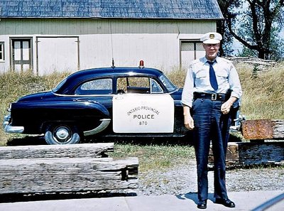 OPP Constable with Cruiser 1953