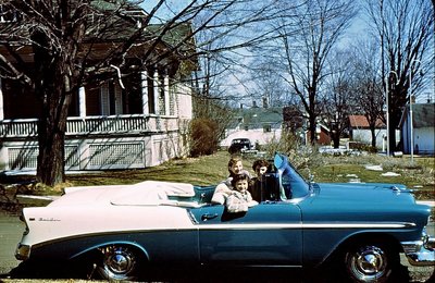 Ladies out in 56 Chevy Rag Top