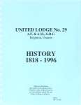 United Lodge No. 29 History 1818 - 1996