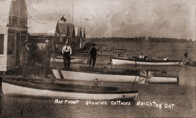 Bay Front Showing Cottages, Brighton, Ont., ca. 1910