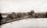 Looking south to mill and mill pond, Orland, Ontario, ca. 1920