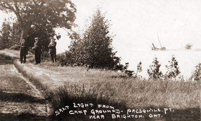 Salt Light from Camp Grounds, Presqu'ile Pt. near Brighton, Ont., ca. 1912