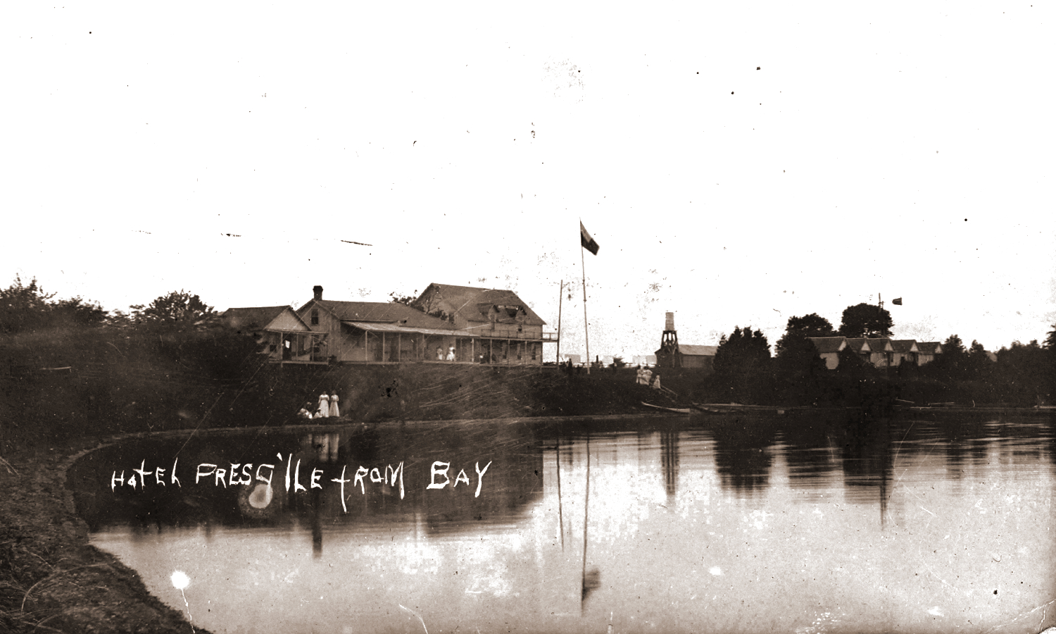 Hotel Presq'ile from Bay, ca. 1910