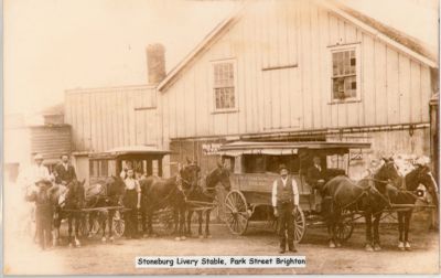 Stoneburg Livery Stable, Park Street, Brighton, Ontario.