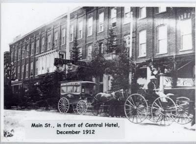 Central Hotel, December 1912