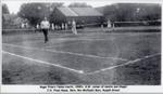 Roger Frise's tennis courts, Brighton, Ontario, 1930's.