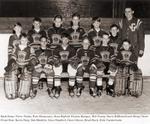 Brighton, Ontario boy's hockey team sponsored by the Lions Club.