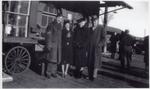 Frank and Dorothy Edru Lindsey and Ed and Mary Lindsey at Brighton Train Station, Christmas 1939