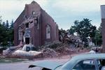 Tornado damage to 60 Main Street, Brighton, Ontario