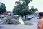 Tornado damage to Main Street looking east, Brighton, Ontario