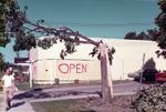 The Brewers Retail store at the corner of Main Street and Kingsley Avenue after the 1973 Brighton, Tornado.