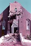 Brighton, Ontario Town Hall after the tornado struck the Main Street on July 13, 1973.