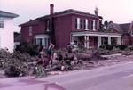 Tornado damage in Brighton, Ontario, Canada.