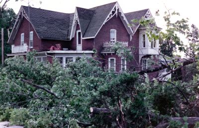 Tornado damage in Brighton, Ontario, Canada