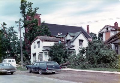 Tornado Damage - Downtown Brighton, Ontario, Canada, 1973