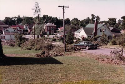 Tornado damage in Brighton, Ontario, Canada in 1973