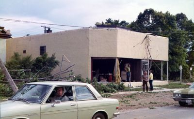 Tornado damage, 74 Main Street, Brighton, Ontario