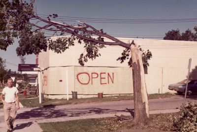 Tornado damage, 74 Main Street, Brighton, Ontario