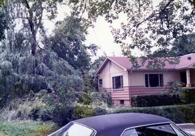 Tornado damage, 26 Centre Street, Brighton, Ontario